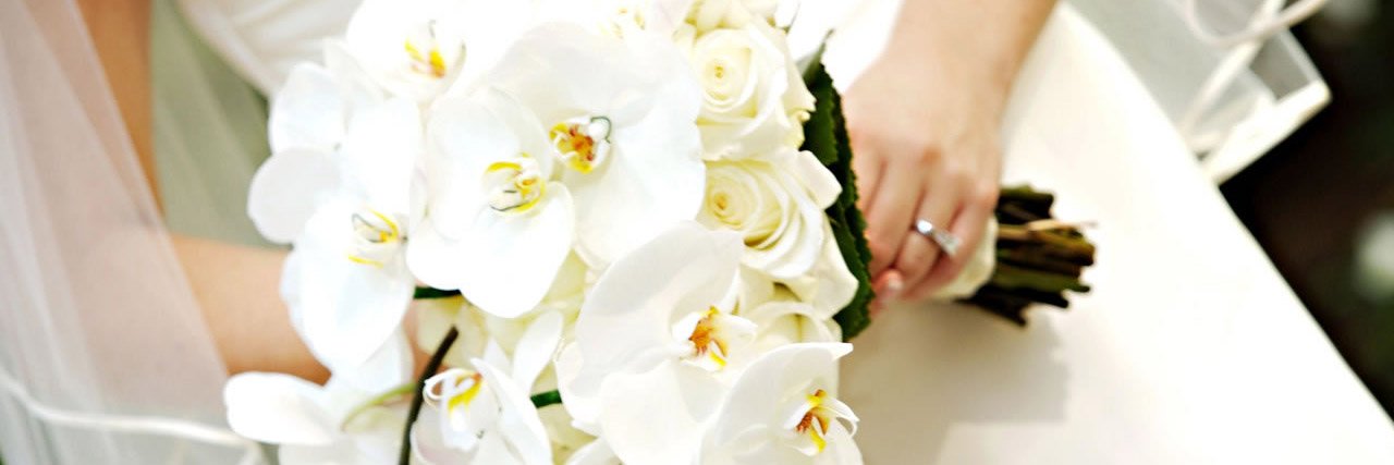 Bride and Bouquet